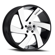 Luxxx Alloys 10 22x9.5 +30 6x139.7mm 78.1mm Gloss Black Machined Face