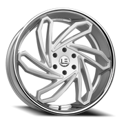 Luxxx LE 10 24x10 +35 6x139.7mm 93.1mm Brushed Silver Stainless Steel Lip-Milled