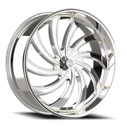 Eclipse 104 22x9 +25 6x135mm 87.1mm Chrome