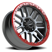 Vision 111 20x9 +18 6x135mm 86.87mm Anthracite Red Simulated Beadlock