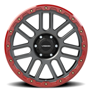 Vision 111 20x9 +18 6x135mm 86.87mm Anthracite Red Simulated Beadlock