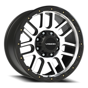 Vision 111 20x9 +10 8x180mm 124.2mm Matte Black Machined Face