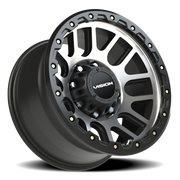 Vision 111 17x9 -12 8x165.1mm 125.2mm Matte Black Machined Face