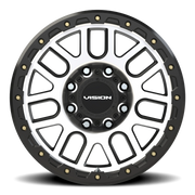 Vision 111 18x9 +18 8x165.1mm 125.2mm Matte Black Machined Face