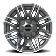 Vision 112 12x7 +3 4x136mm 110.5mm Gunmetal Machined Face