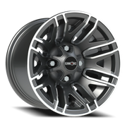 Vision 112 12x8 -10 4x101.6mm 69.85mm Gunmetal Machined Face