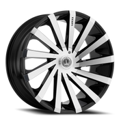 Luxxx Alloys 13 22x9.5 +30 6x135mm 87.1mm Gloss Black Machined Face
