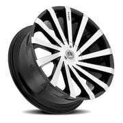 Luxxx Alloys 13 20x8.5 +35 5x110mm 73.1mm Gloss Black Machined Face