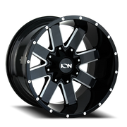 ION Wheels 141 20x9 +18 8x170mm 125.2mm Gloss Black Milled Spokes
