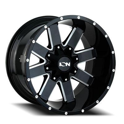ION Wheels 141 20x10 -19 8x180mm 124.1mm Gloss Black Milled Spokes