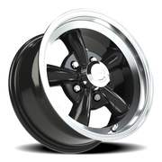 Vision 141 15x7 -7 5x114.3mm 83mm Gloss Black Machined Lip