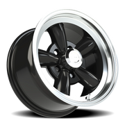 Vision 141 15x8 +0 5x120.65mm 83mm Gloss Black Machined Lip