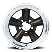 Vision 141 15x8 +0 5x120.65mm 83mm Gloss Black Machined Lip