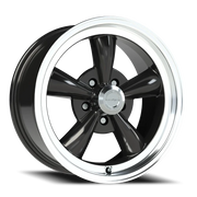 Vision 141 17x9 +0 5x114.3mm 83mm Gloss Black Machined Lip