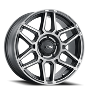ION Wheels 146 20x9 +18 6x139.7mm 106mm Matte Black Machined Dark Tint