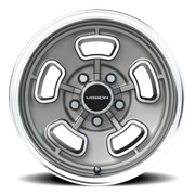 Vision 148 15x7 -7 5x114.3mm 83mm Satin Grey Machined Face-Machined Lip