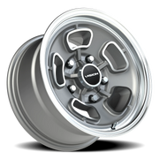 Vision 148 15x8 -19 5x127mm 83mm Satin Grey Machined Face-Machined Lip