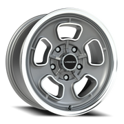 Vision 148 17x8 +0 5x139.7mm 87.1mm Satin Grey Machined Face-Machined Lip