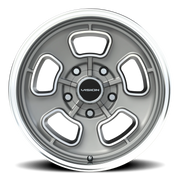 Vision 148 17x8 +0 5x139.7mm 87.1mm Satin Grey Machined Face-Machined Lip