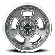 Vision 148 17x9 +0 5x120.65mm 83mm Satin Grey Machined Face-Machined Lip