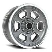 Vision 148 17x8 +0 6x139.7mm 78.1mm Satin Grey Machined Face-Machined Lip