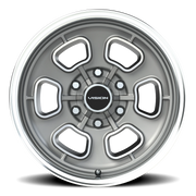 Vision 148 17x8 +0 6x139.7mm 78.1mm Satin Grey Machined Face-Machined Lip