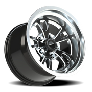 Vision 149 15x10 +25 5x114.3mm 83.1mm Gloss Black Milled-Polished Lip