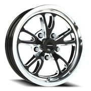 Vision 149 15x4 -19 5x114.3mm 83.1mm Gloss Black Milled-Polished Lip