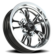 Vision 149 15x4 -19 5x114.3mm 83.1mm Gloss Black Milled-Polished Lip