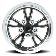 Vision 149 15x4 -19 5x114.3mm 83.1mm Gloss Black Milled-Polished Lip