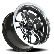 Vision 149 15x8 +0 5x120.65mm 83.1mm Gloss Black Milled-Polished Lip