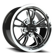Vision 149 15x8 +27 5x120.65mm 83.1mm Gloss Black Milled-Polished Lip