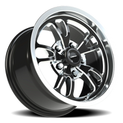 Vision 149 15x8 +27 5x120.65mm 83.1mm Gloss Black Milled-Polished Lip