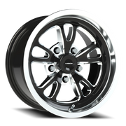 Vision 149 15x8 +27 5x114.3mm 83.1mm Gloss Black Milled-Polished Lip