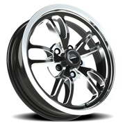 Vision 149 17x4.5 -24 5x114.3mm 83.1mm Gloss Black Milled-Polished Lip