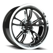 Vision 149 17x8 +0 5x120.65mm 83.1mm Gloss Black Milled-Polished Lip