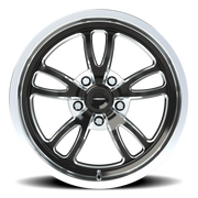 Vision 149 17x8 +0 5x114.3mm 83.1mm Gloss Black Milled-Polished Lip