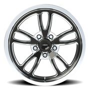 Vision 149 17x8 +25 5x114.3mm 83.1mm Gloss Black Milled-Polished Lip