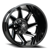 Luxxx HD Dually 14 20x8.25 -192 8x165mm 121.3mm Gloss Black Milled