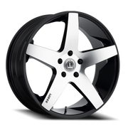 Luxxx Alloys 15 20x8.5 +30 5x120mm 73.1mm Gloss Black Machined Face