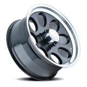 ION Wheels 171 17x9 +0 5x139.7mm 108mm Black Machined Lip