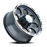 ION Wheels 174 17x9 +0 8x165.1mm 130.8mm Black Machined Lip