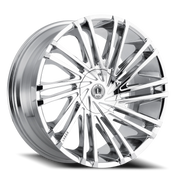 Luxxx Alloys 17 22x9 +33 6x120mm 74.1mm Chrome
