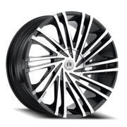 Luxxx Alloys 17 18x8.5 +35 5x105mm 73.1mm Gloss Black Machined Face