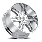 Luxxx Alloys 18 24x9.5 +30 6x135mm 87.1mm Chrome