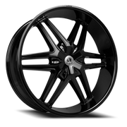 Luxxx Alloys 18 24x9.5 +30 6x135mm 93.1mm Gloss Black
