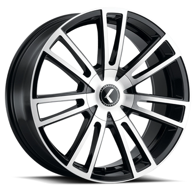 Kraze Spectra 22x8.5 +38 5x114.3mm 74.1mm Gloss Black Machined