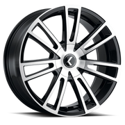 Kraze Spectra 18x8 +40 5x115mm 74.1mm Gloss Black Machined