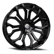 Luxxx Alloys 19 22x8.5 +35 5x114.3mm 74.1mm Gloss Black