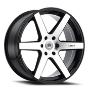Luxxx Alloys 20 22x9.5 +30 6x139.7mm 78.1mm Gloss Black Machined Face